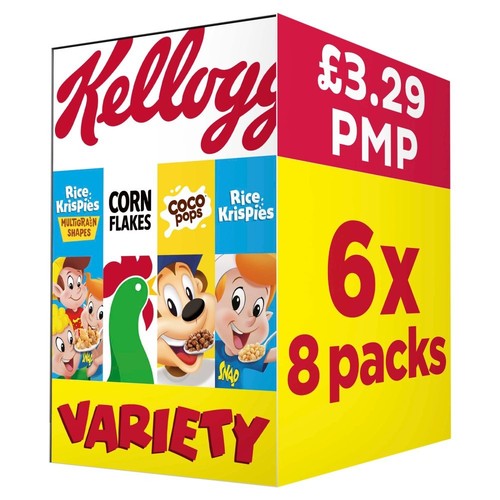Kellogg variety cereals 8 - cereals, 6x