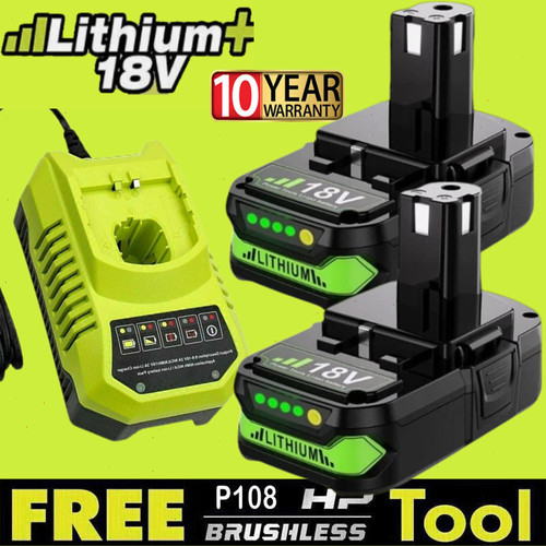 2pack 0ah for ryobi - 2pack, 2.0ah