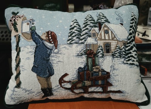 Vintage tapestry throw pillow - tapestry,