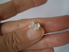 Rainbow moonstone stud - rainbow,