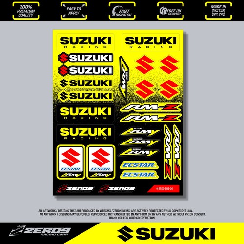 Suzuki stickers motocross - suzuki, stickers,
