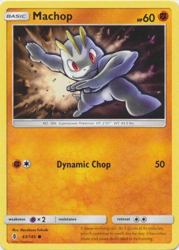 Machop 145 common - -, 63/145