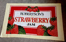 Vintage Robertson's Strawberry Jam Tea Towel Original Collectable Advertising