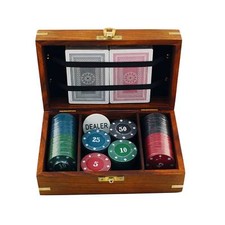 Poker Game Set with 100 Chips