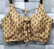 Crop Top Ready Stitched Blouses with Jumkaas Sari Saree Choli Lehenga Tops