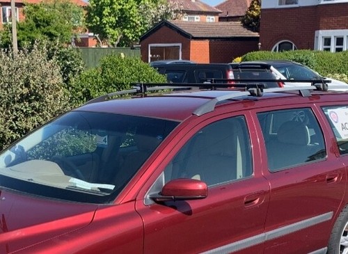Thule raised square steel roof - raised,