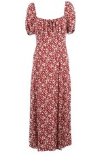 REFORMATION RED FLORAL PRINT
