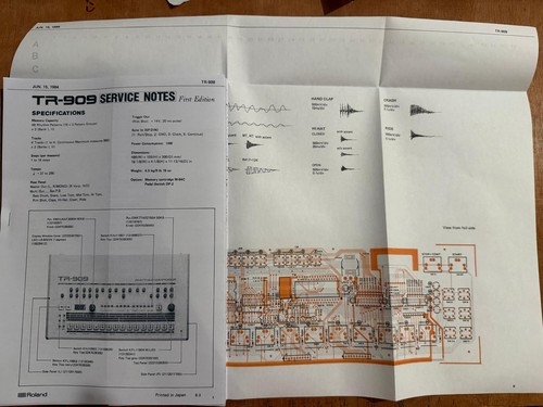 Roland 909 service notes - roland, tr-909
