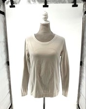 Lululemon White & Gray Striped