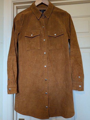 Real suede shirt - real, dress