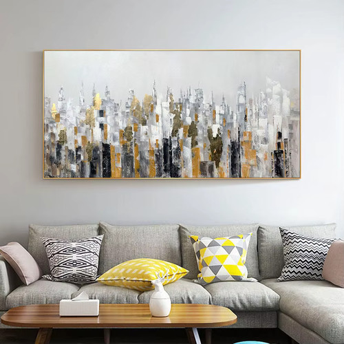 Large modern city oil - large,