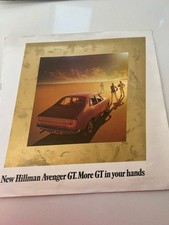 Original Sales Brochure For The Hillman Avenger GT