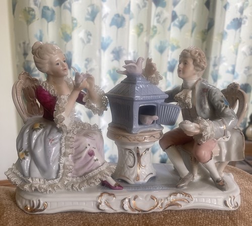 Dresden style porcelain couple - dresden,