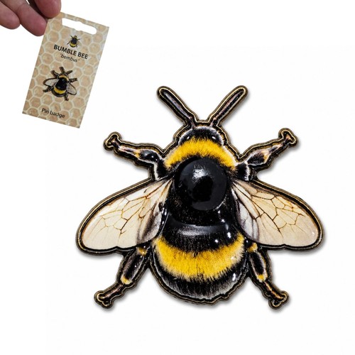 Bumble bee enamel pin - bumble,