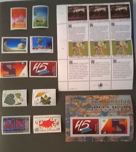 United nations stamps 1990 - united,