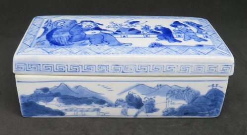 Chinese export blue - , white