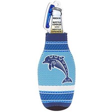 Dolphin Beer Bottle Koozie Set with Opener Insulator Coozies Dolphin Lovers Gift
