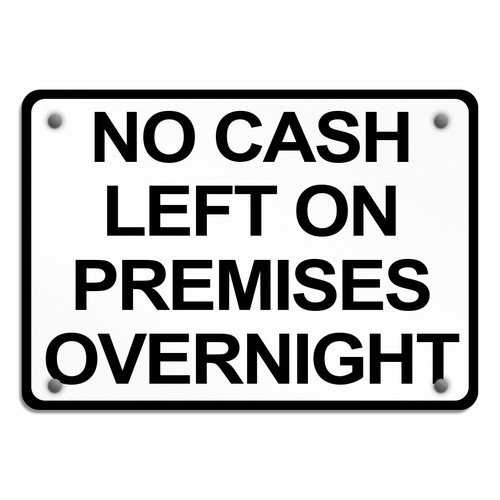 Aluminum horizontal metal sign - aluminum,