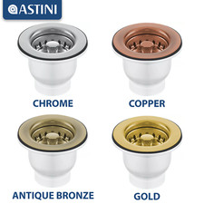65mm Ceramic Belfast Strainer Waste for Astini, RAK, Rangemaster, Caple Sink