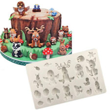 Animal Zoo Fondant Mould Cake Topper Chocolate Baking Mold Sugarcraft Silicone