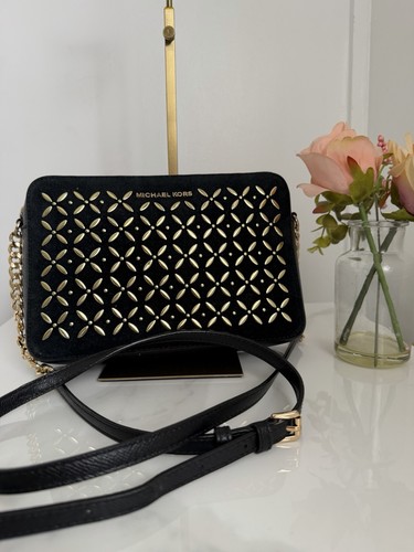 Michael kors black suede - suede, gold