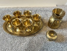 Set of 9 golden vintage
