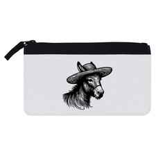 'Donkey Wearing A Straw Hat' Pencil Case (PC00051871)