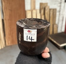 1 x Asian Ebony Part Turned Blank /Exotic Hardwood/Woodturning Blanks