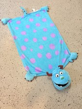 Disney Monsters INC Plush Sulley Snuggle Pets Blanket Cuddle Puppet Lovey Blue