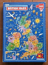 Picture Map Puzzle of The British Isles Jigsaw Puzzle 500 Piece JR Jigsaws