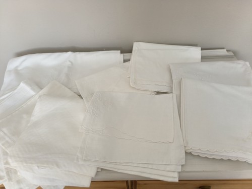 Vtg white cotton - ,