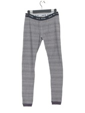 Jack Wills Women's Leggings UK 10 Grey Cotton with Elastane Full length