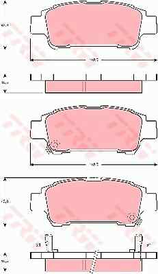 Trw gdb3249 brake pad - brake, set