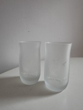 2 x REMY MARTIN CHAMPAGNE COGNAC FROSTED  GLASS CENTAUR LOGO BRANDY TUMBLER