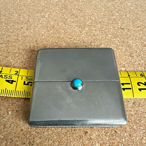 Vintage metal vesta case with - vintage,