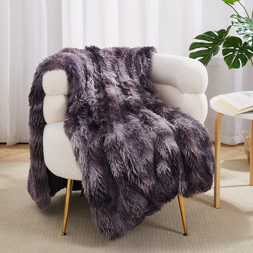 Faux fur warm fleece blanket - fur,