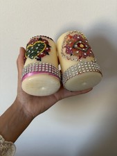 Henna Mehndi Pillar Candle Set - Gifts & Favours (Various Options)