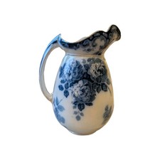 Antique Flow Blue 13" Pitcher