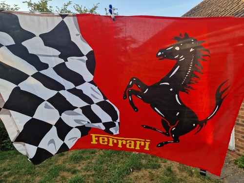 Vintage 1999 ferrari flag - vintage,