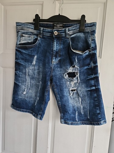 Men denim shorts - shorts, size