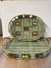 Vintage Style Wicker Serving