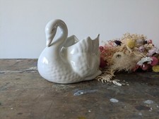 Vintage Ceramic White Swan