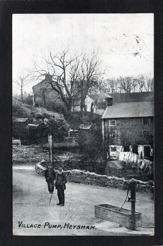 Postcard heysham village pump - heysham,