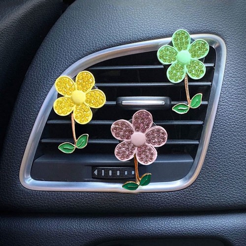 Crystal flower butterfly car - butterfly,