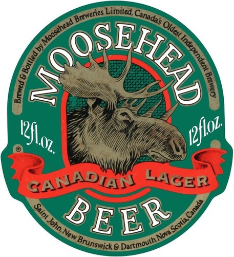Moosehead canadian lager beer - canadian,