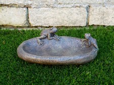 Frog Bird Feeder Birdbath