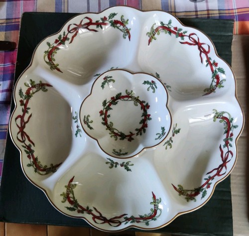 Royal worcester holly ribbons - royal,