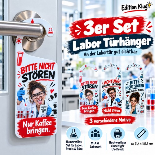 Set lab door - of, hangers