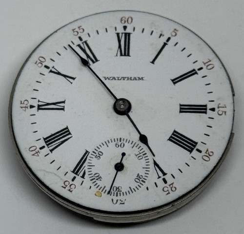 Waltham pocket watch movement - waltham,