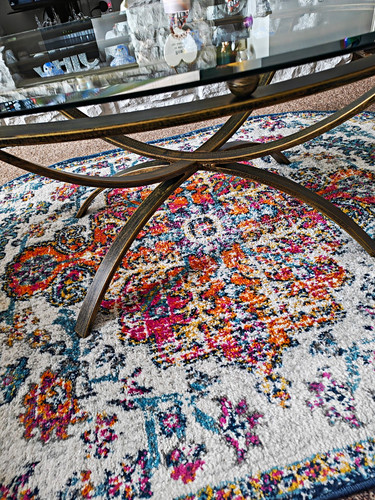 Oval clear glass - oval, table